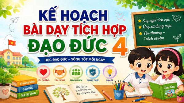 Kế hoạch bài dạy tích hợp Đạo đức 4, chuẩn công văn 2345 của Bộ Giáo dục